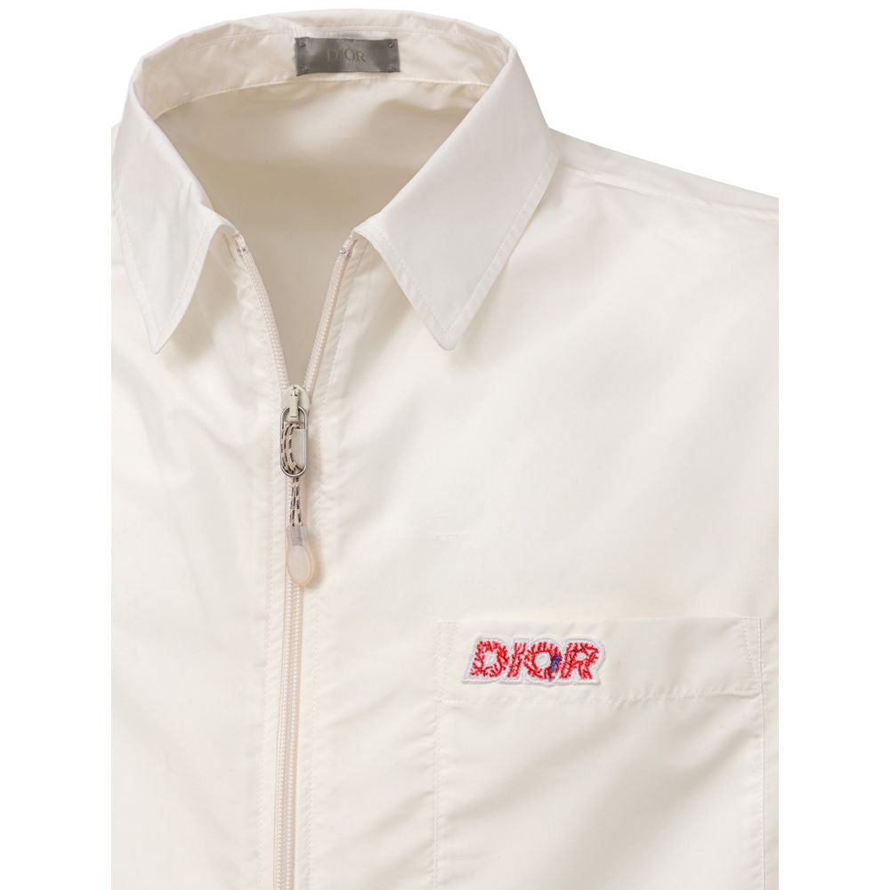 Dior white polyester shirt